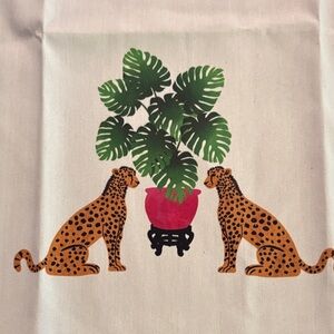 Leopard Palm Tea Towel